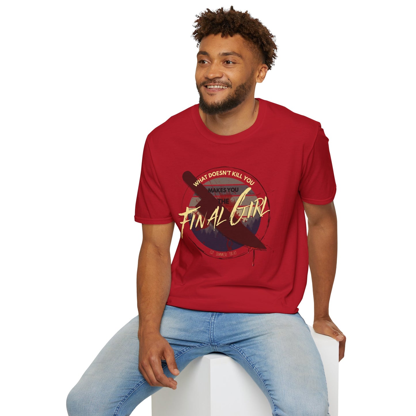 Final Girl Horror Themed Unisex T-Shirt | Spooky Shirt for Halloween V2