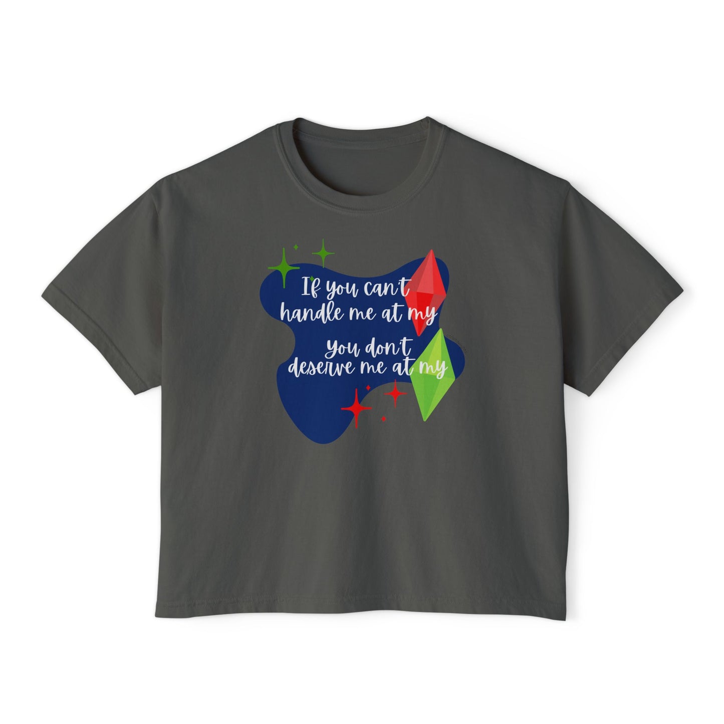 Funny Sims Plumbob Crop Tee