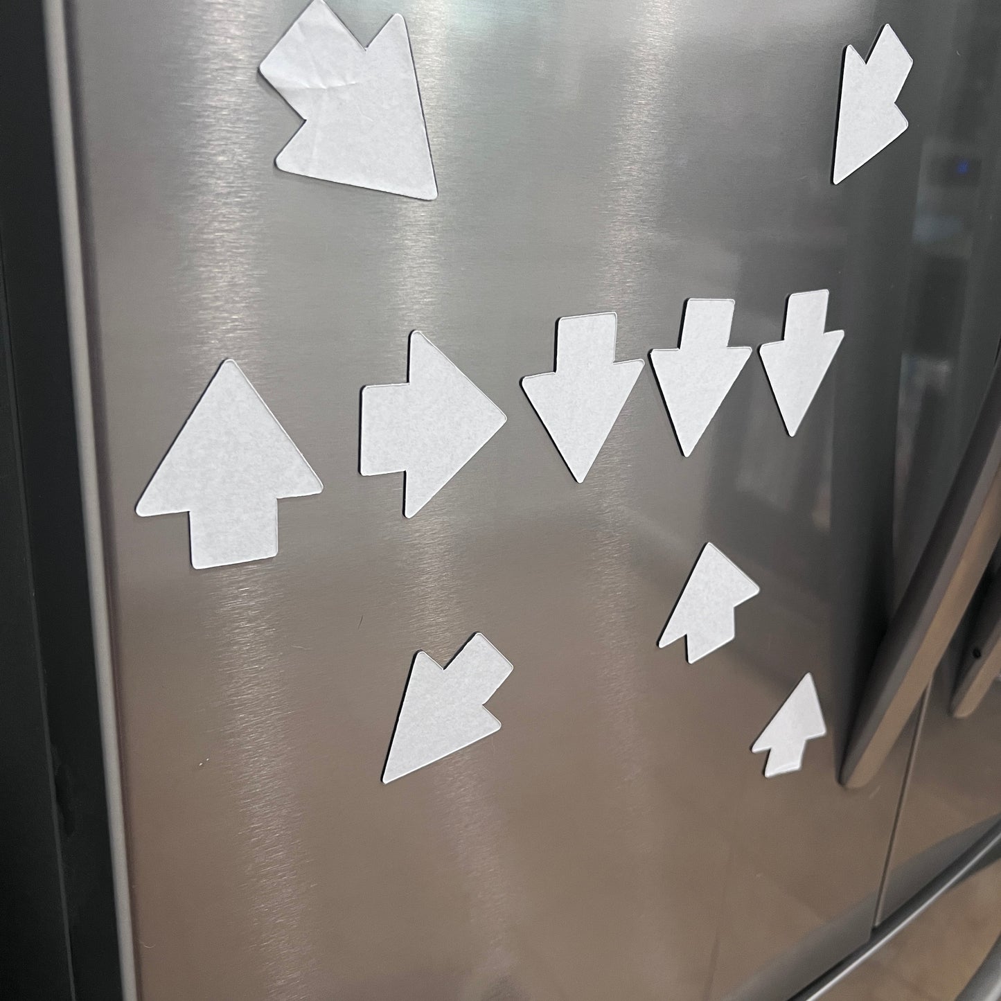 Set of Helldivers 2 inspired stratagem magnets. Fun gamer fridge decor, perfect for video game fans, co-op players, and geeky kitchen accessories.