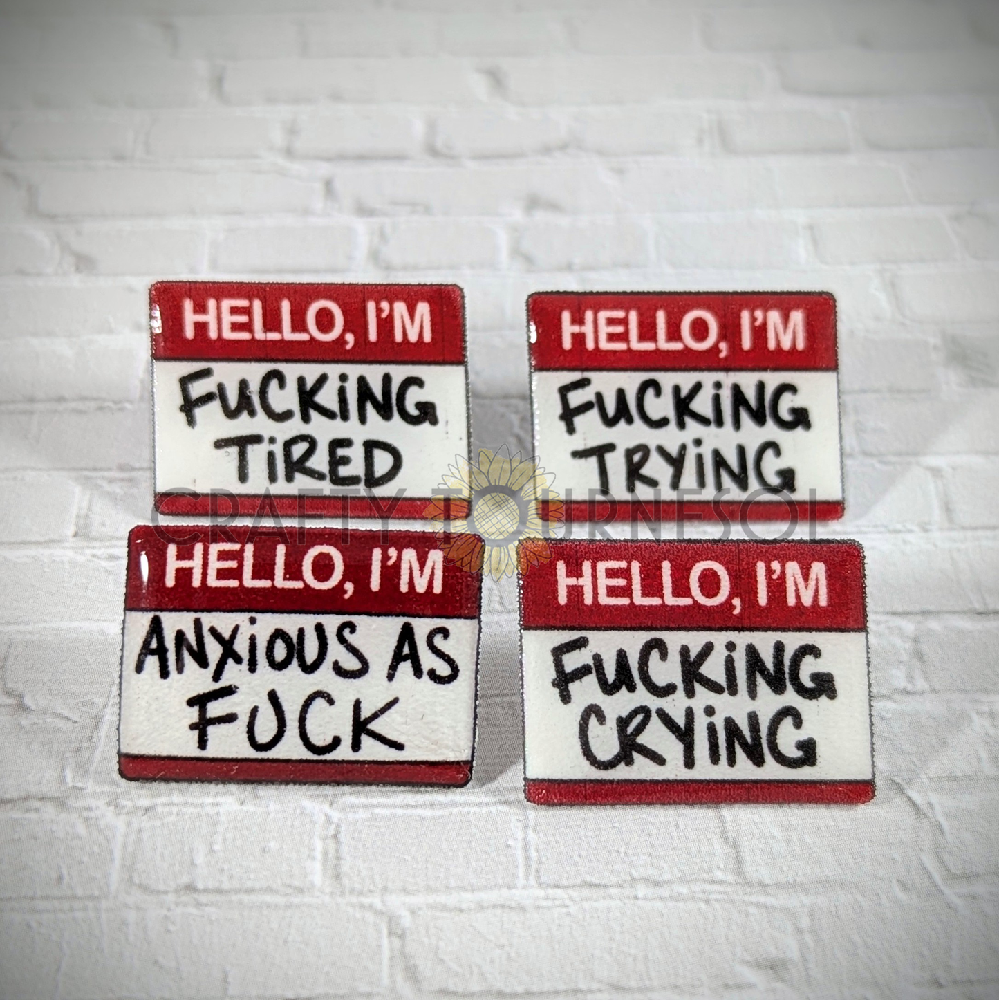 Quirky Sassy Resin Accessory Pins