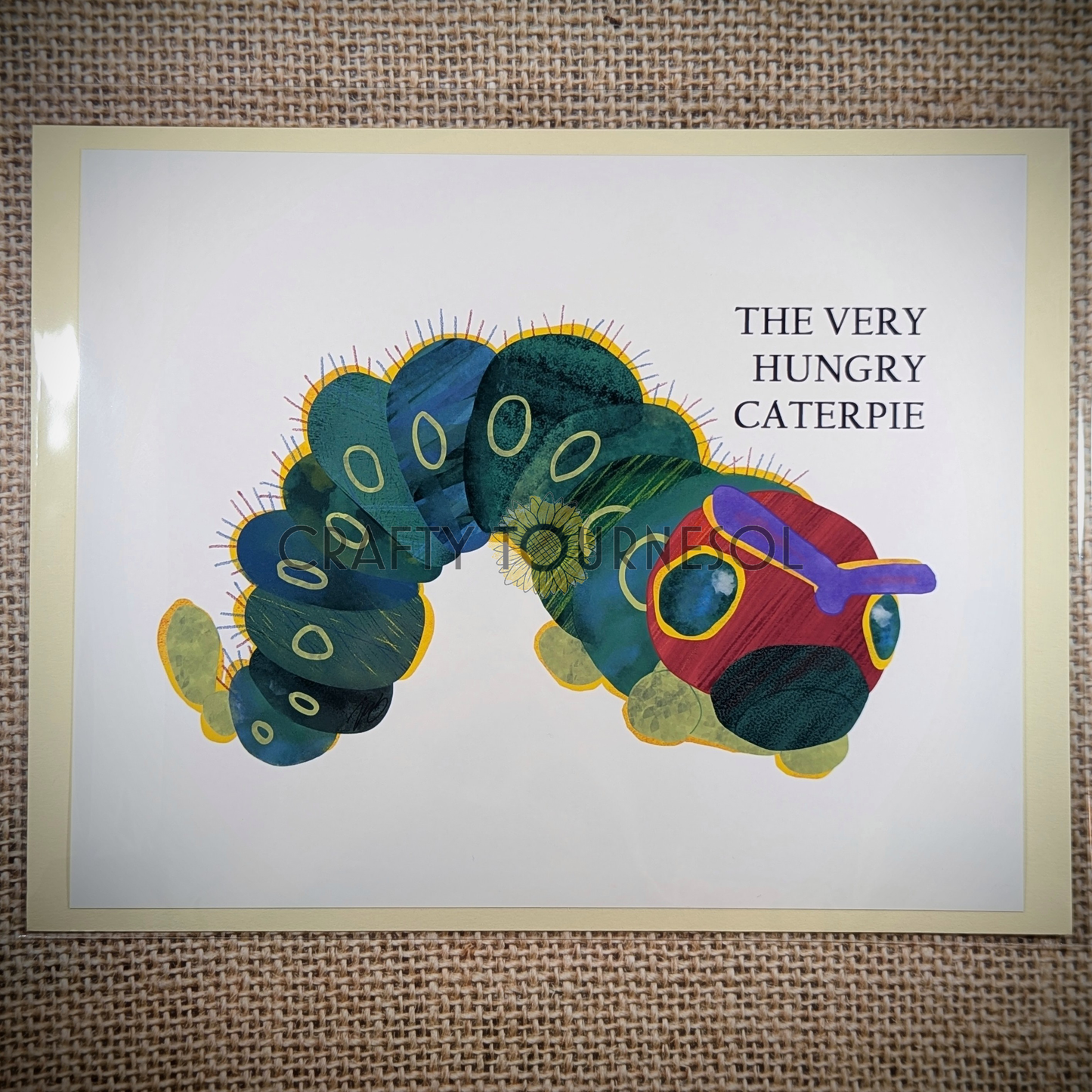 8x10 fanart print inspired by Pokemon and classic children's storybooks. Featured is The Very Hungry Caterpie, a nostalgic mashup of Caterpie and The Very Hungry Caterpillar.