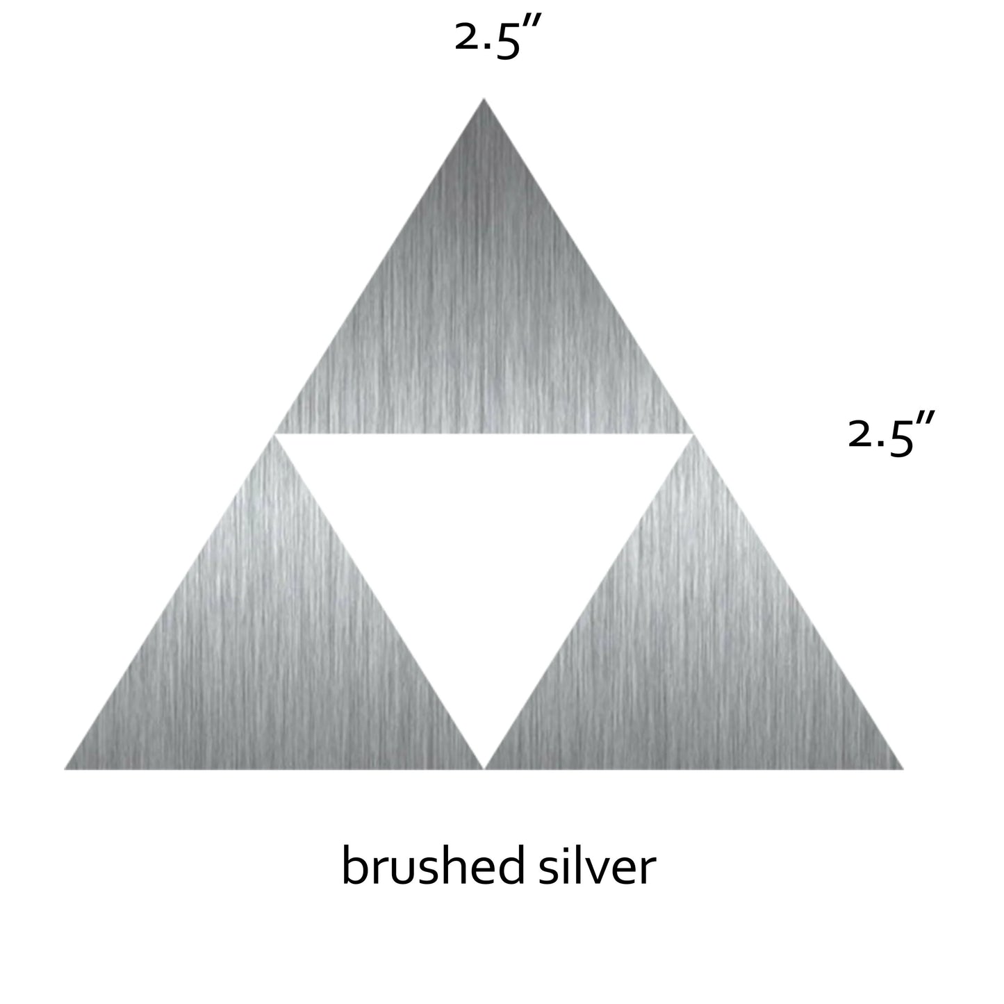 A sleek Legend of Zelda Triforce vinyl sticker, perfect for fans of the series. Available in multiple colors, it’s great for decorating laptops, notebooks, or water bottles.