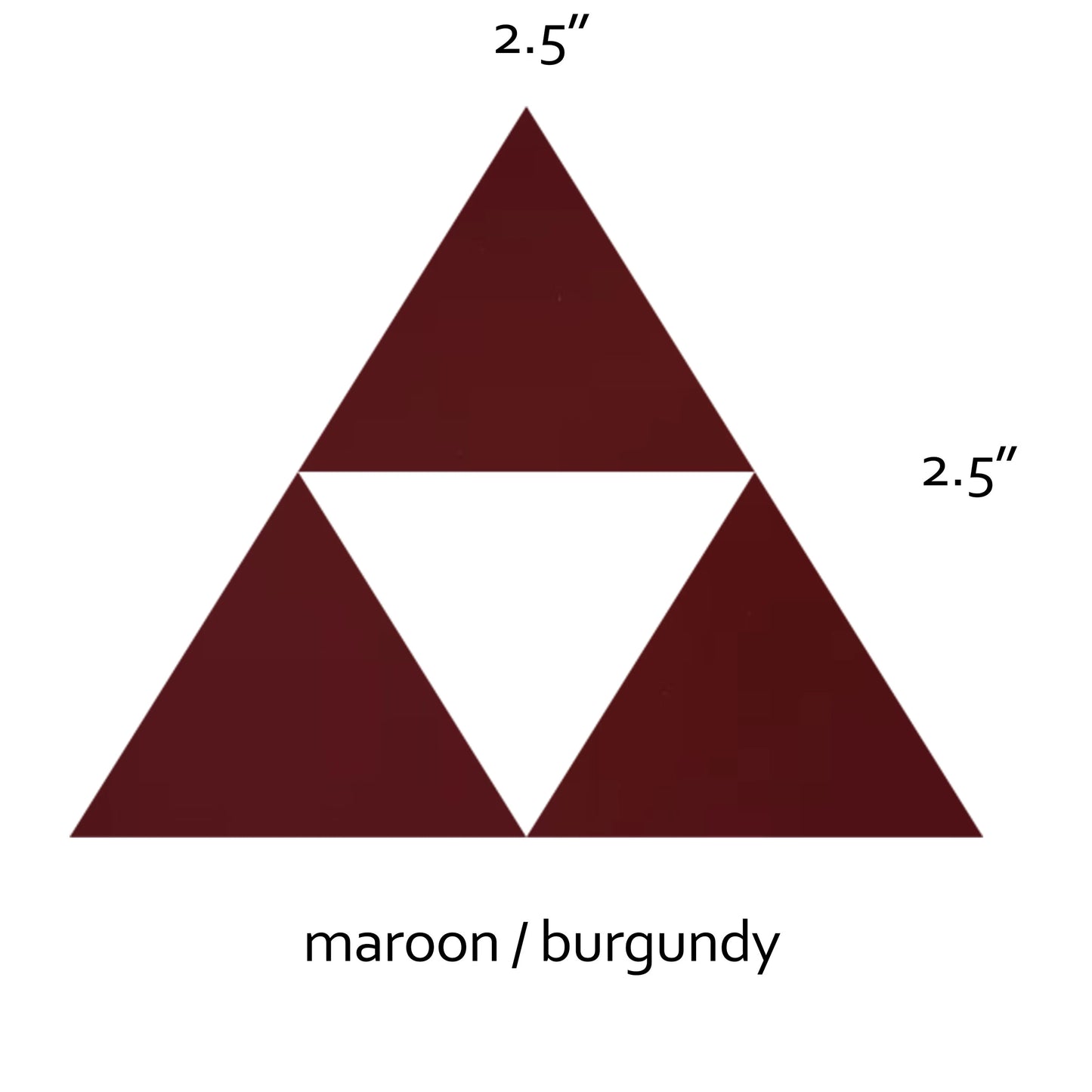 A sleek Legend of Zelda Triforce vinyl sticker, perfect for fans of the series. Available in multiple colors, it’s great for decorating laptops, notebooks, or water bottles.