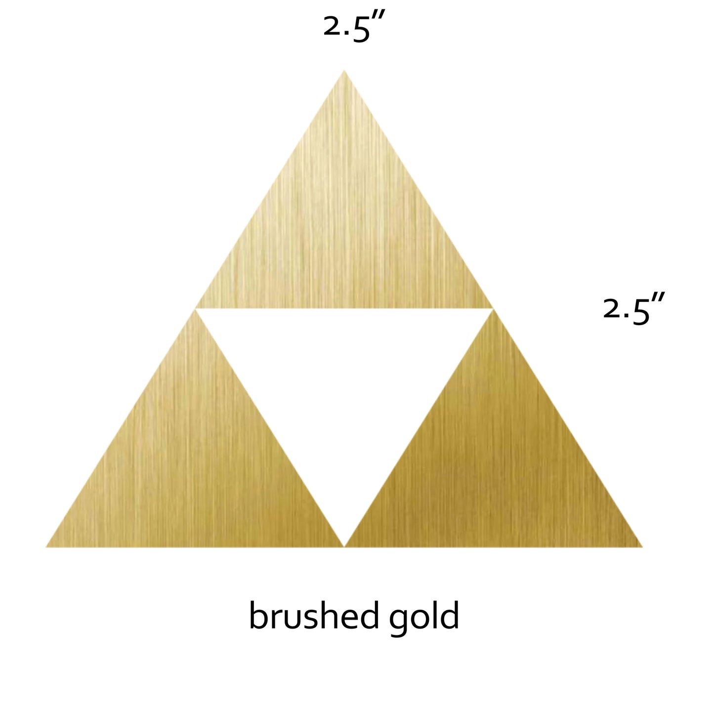 A sleek Legend of Zelda Triforce vinyl sticker, perfect for fans of the series. Available in multiple colors, it’s great for decorating laptops, notebooks, or water bottles.