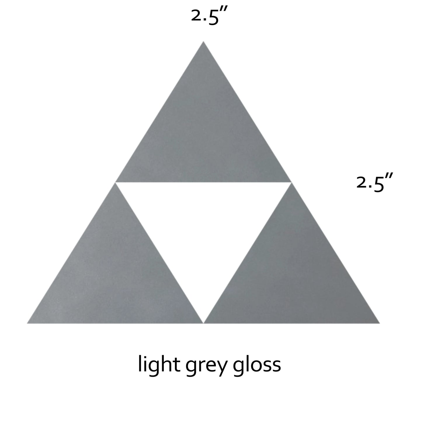 A sleek Legend of Zelda Triforce vinyl sticker, perfect for fans of the series. Available in multiple colors, it’s great for decorating laptops, notebooks, or water bottles.