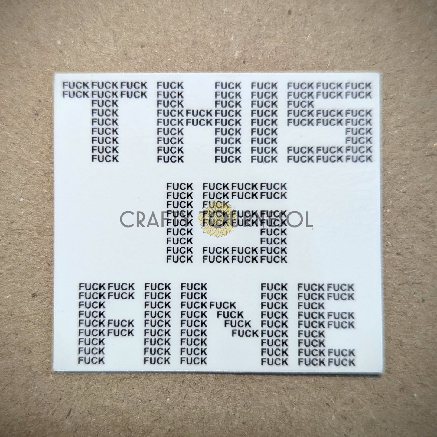This Is Fine Fuck Vinyl Sticker