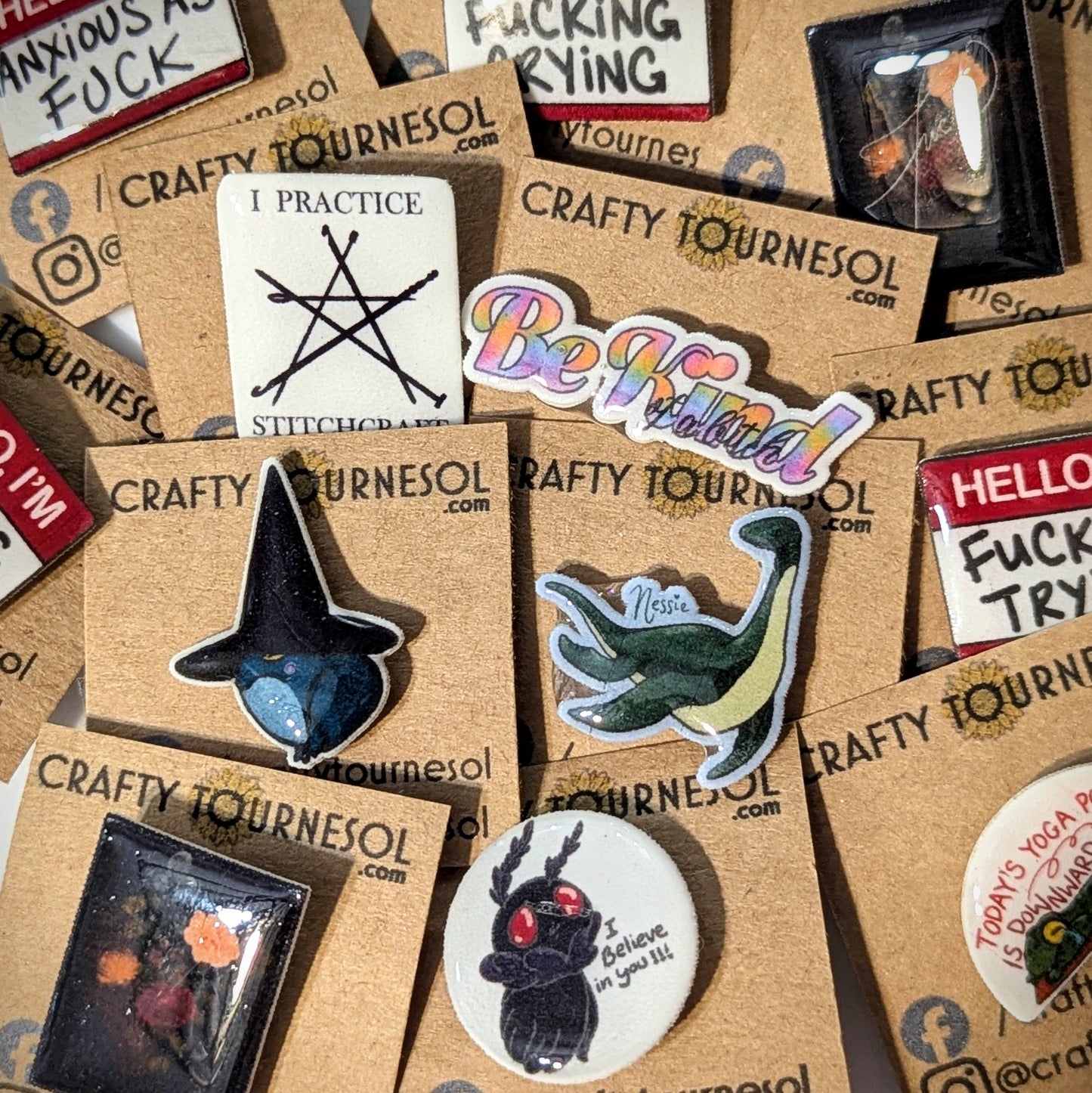 Quirky Sassy Resin Accessory Pins