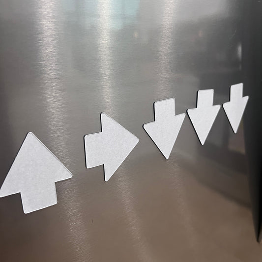 Set of Helldivers 2 inspired stratagem magnets. Fun gamer fridge decor, perfect for video game fans, co-op players, and geeky kitchen accessories.