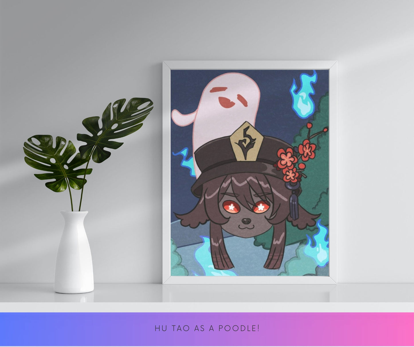 These Genshin Impact character art prints depict fan-favorite characters in adorable animal forms. Perfect for fans of Genshin and kawaii art, these vibrant prints are great for any wall decor.