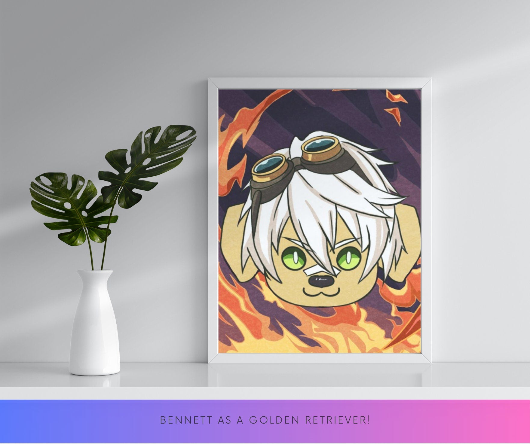 These Genshin Impact character art prints depict fan-favorite characters in adorable animal forms. Perfect for fans of Genshin and kawaii art, these vibrant prints are great for any wall decor.