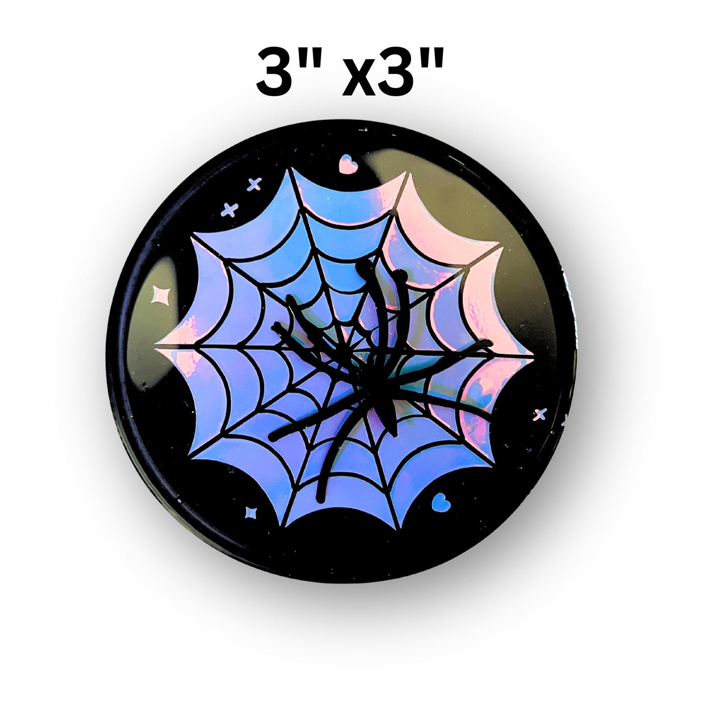 Pastel goth spiderweb coasters featuring a handmade resin design with intricate spiderwebs. Perfect for adding a dark, spooky aesthetic to any home. These unique coasters blend pastel colors with a goth twist, great for goth or Halloween-themed decor