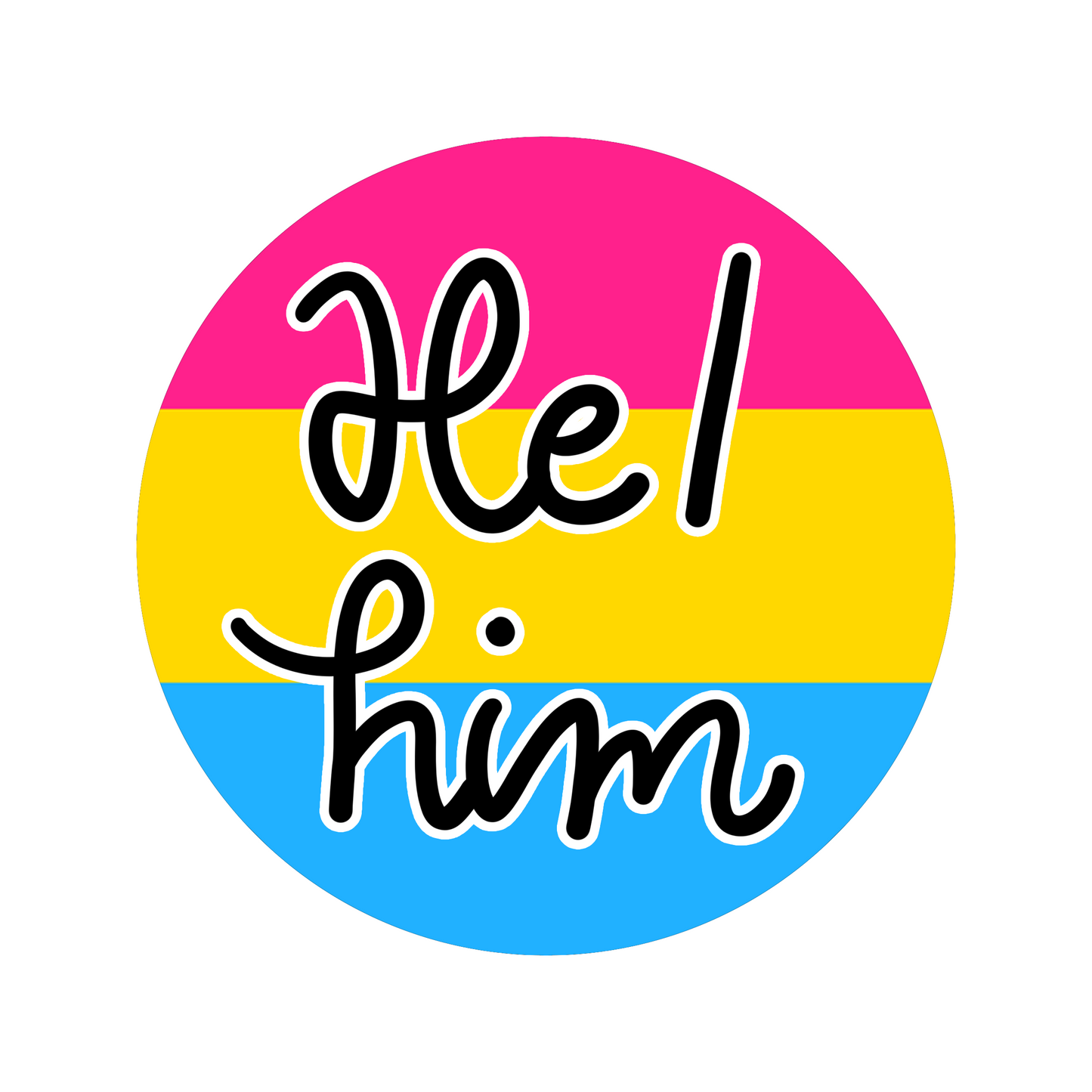 LGBTQIA+ Pronoun Pride Flag Holographic Vinyl Stickers